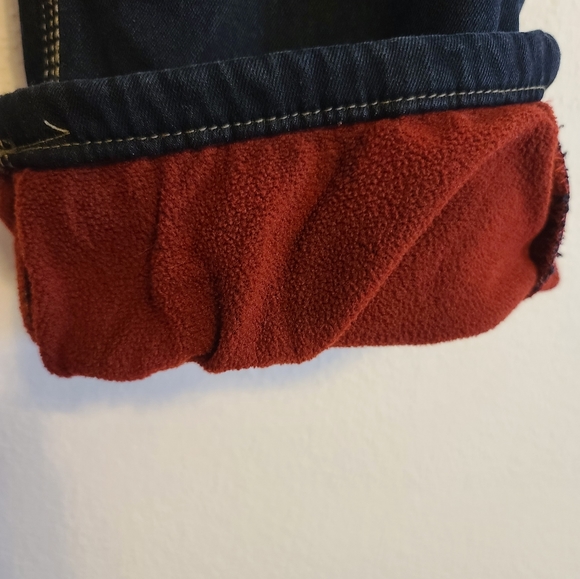 River & Rose Women's Size 8 Regular Dark Wash Relaxed Fit Fleece Lined Jeans - Picture 3 of 5